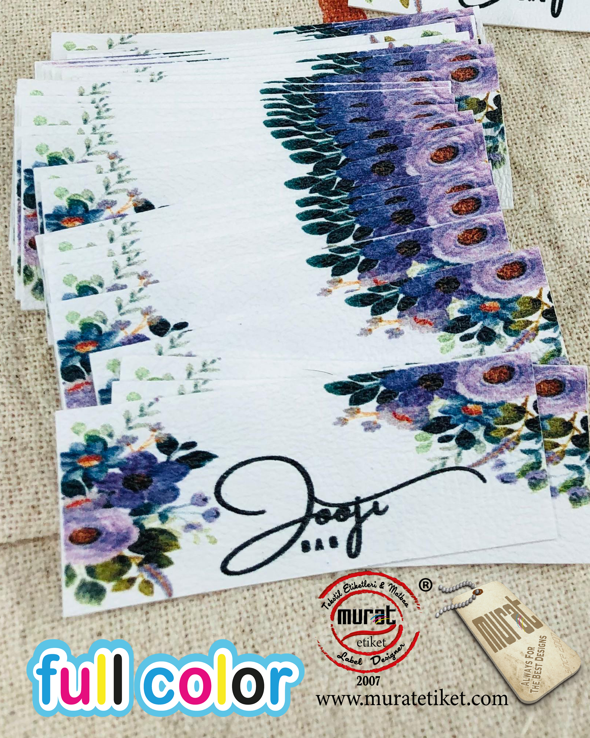 Suni Deri Etiket Markanıza Özel Üretim 2.5x6.5cm 250adet