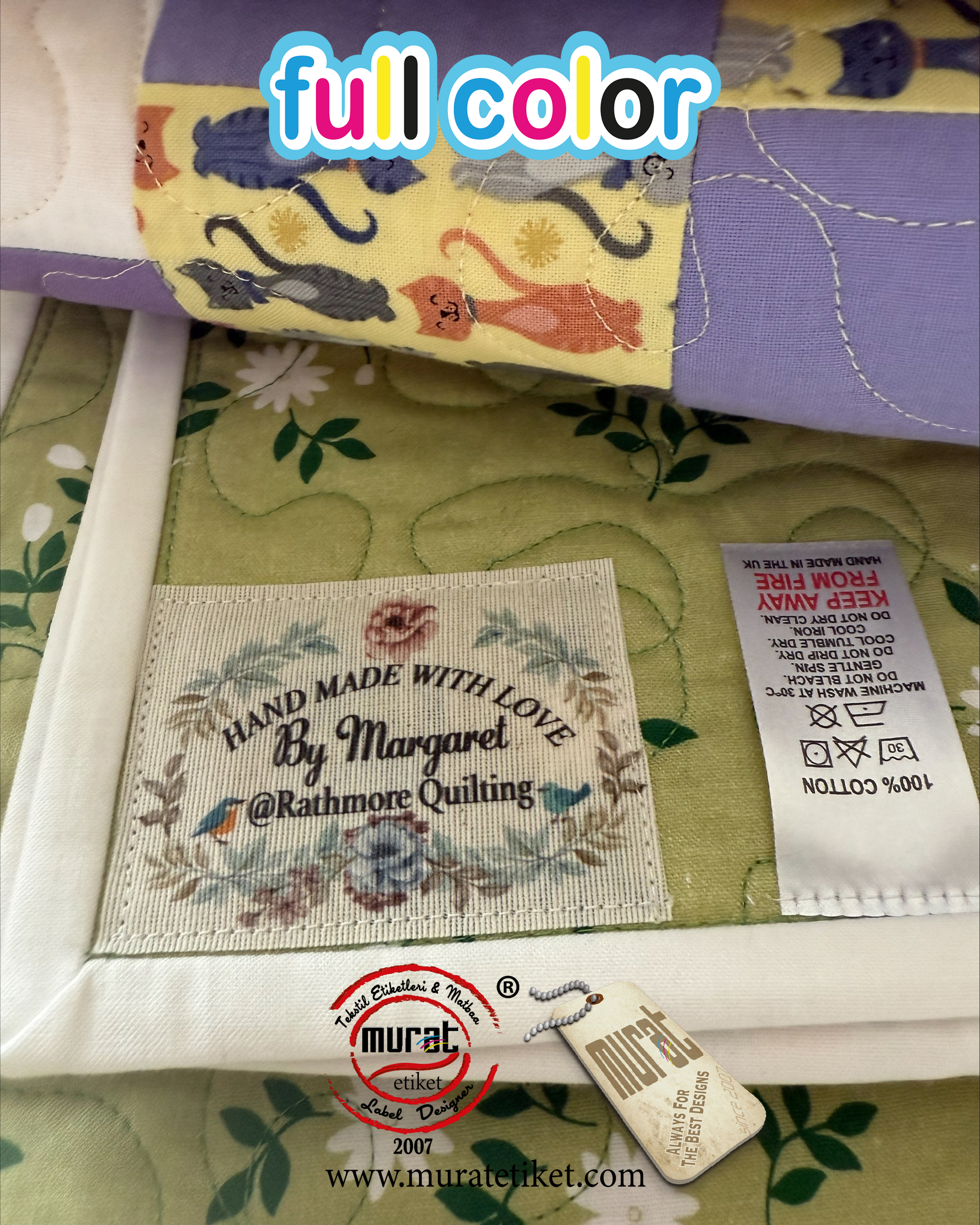1,96"x2,75"(5x7cm) Cotton Tag