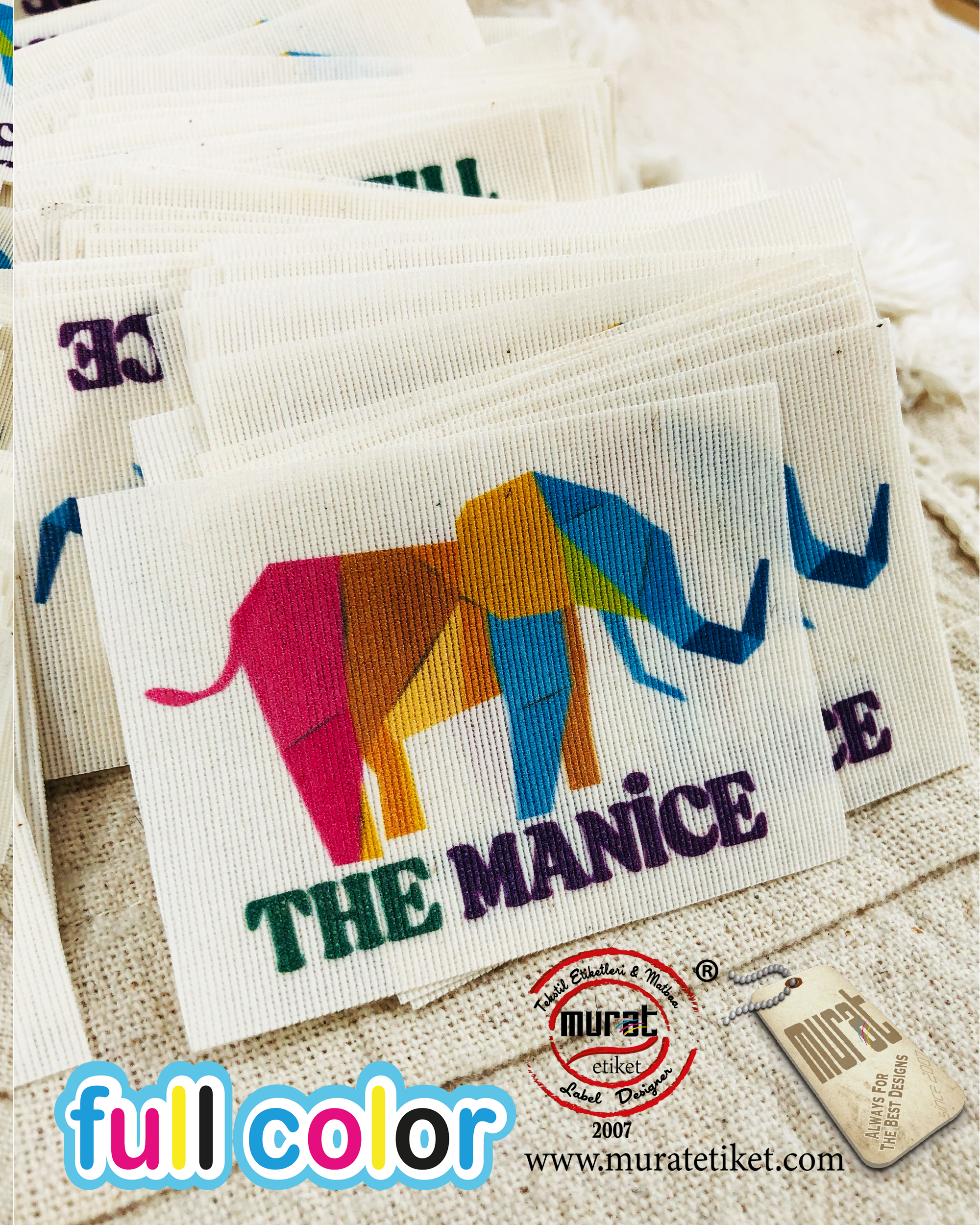 1,96"x2,75"(5x7cm) Cotton Tag