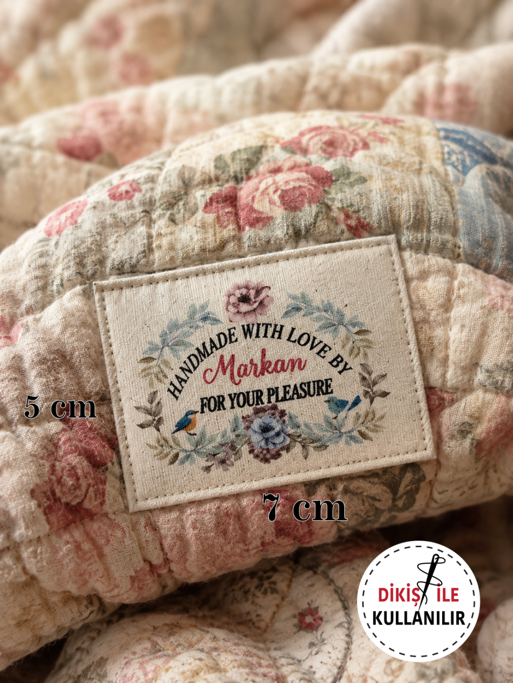 1,96"x2,75"(5x7cm) Cotton Tag