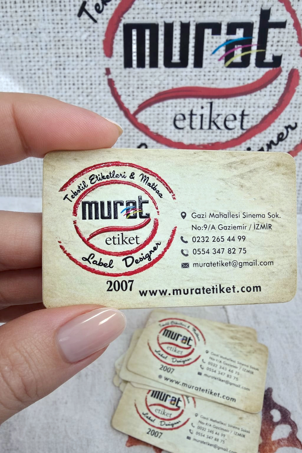 Logo Kabartma Laklı Kartvizit (KALIN)