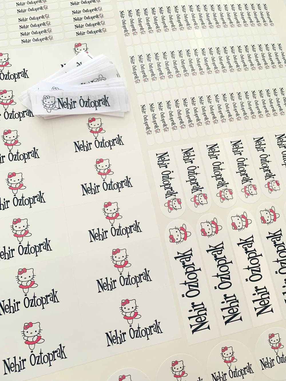 OKUL ETİKETİ SETİ (297 ADET STİCKER & 10 ADET KUMAŞ ETİKET)