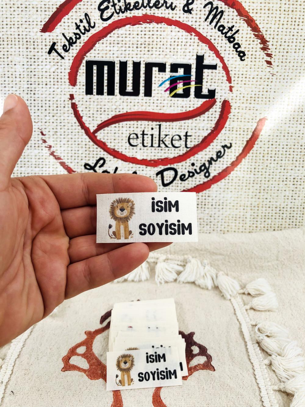 ütü ile yapışan pamuk etiket