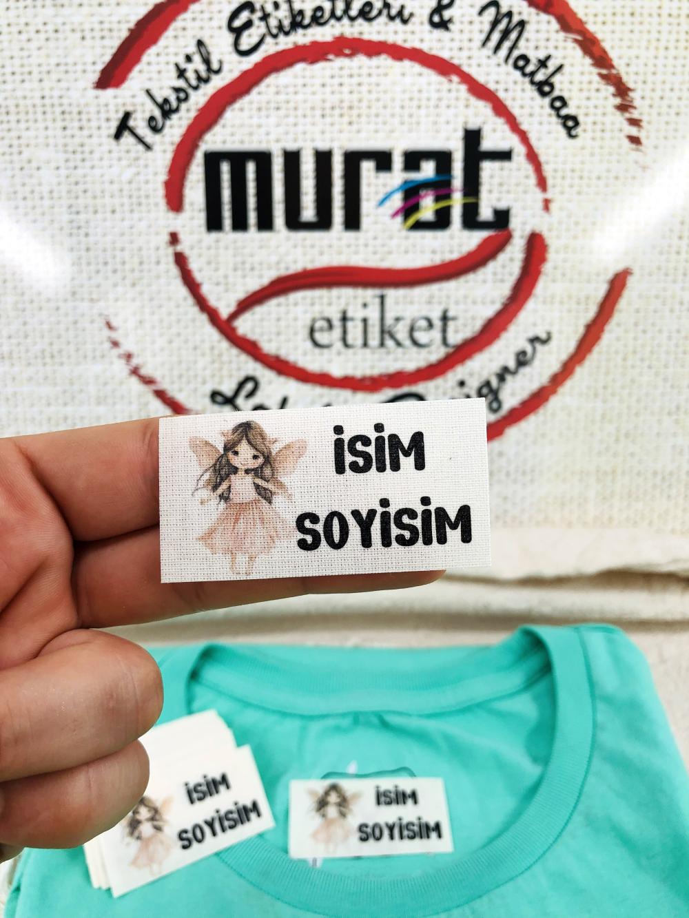 ütü ile yapışan pamuk etiket