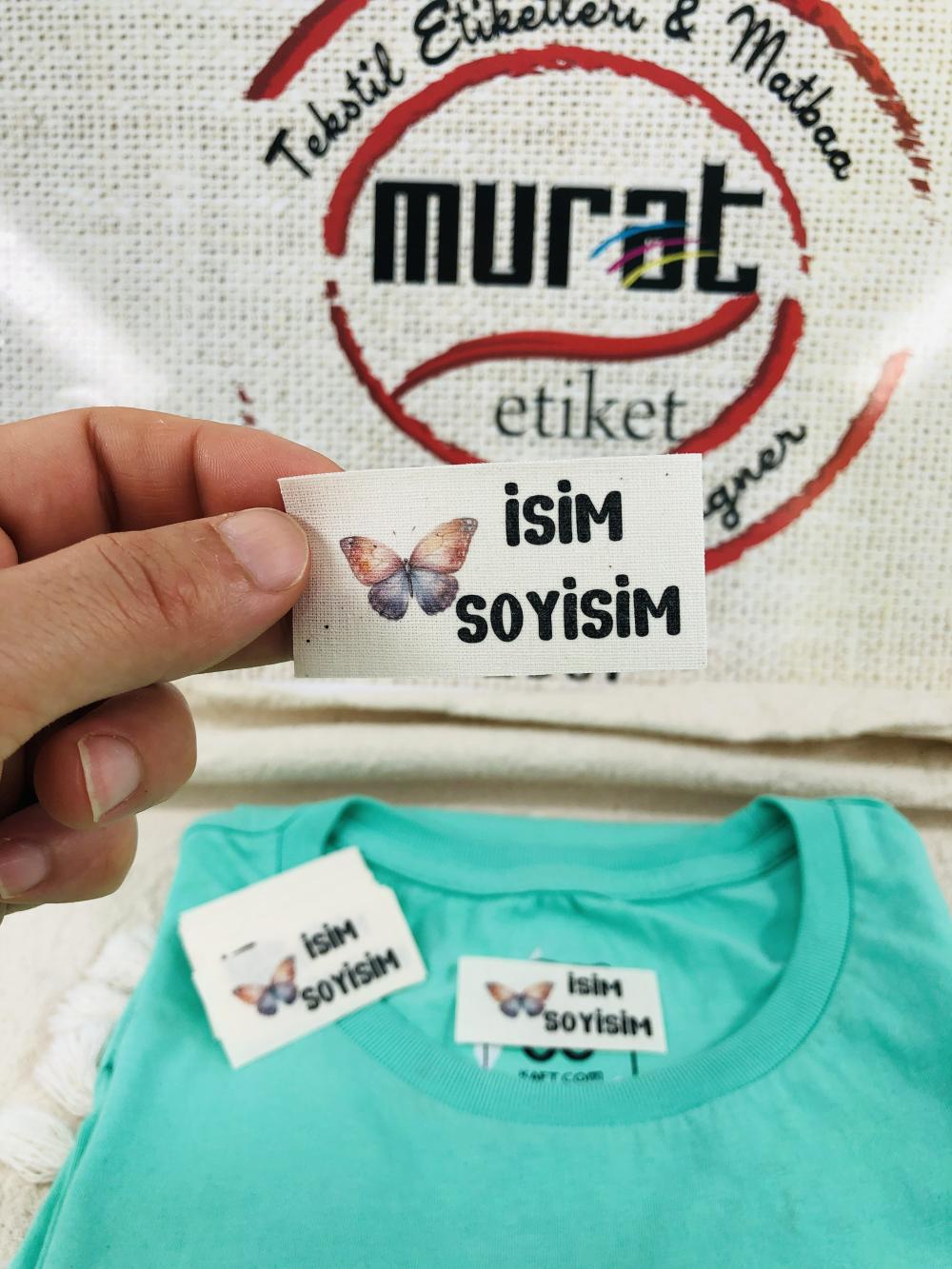 ütü ile yapışan pamuk etiket