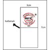 3x7 cm dokuma etiket katlamalı 1000 adet 